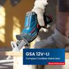 Bosch GSA 12V-LI Сабельная пила 12В Аккумуляторная сабельная пила Перезаряжаемый резак по дереву и металлу с 2 режущими лезвиями 1 литиевая батарея