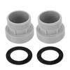 2PCS Pool Hose Conversion Adapter Plastic Pool Filter Pump Hose Adapter with Connector Gas