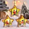 Christmas Decorations LED Night Light Luminous Christmas Tree Pendant Santa Claus Snowman Pendant Ornament Xmas Night Lights