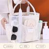 Internal Compartments Large Beach Tote Bag Multi-level Zoning Mesh Shower Bag  Travel