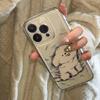 Cute Shaggy Dog Couple Print Phone Case for iPhone 17 16 15 14 13 12 11 16E Series Pro Max Plus Double Layer Protection