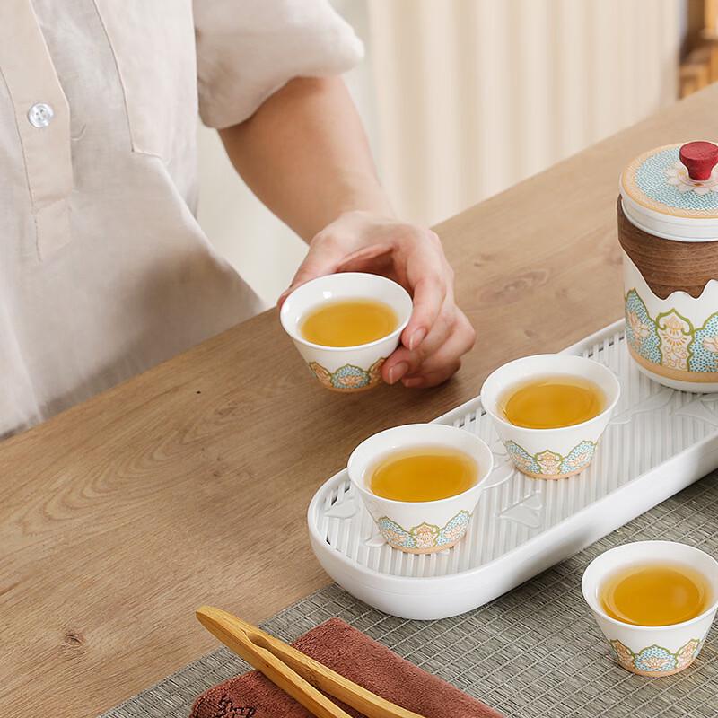 Портативный керамический дорожный чайный набор Yuzhuxun
