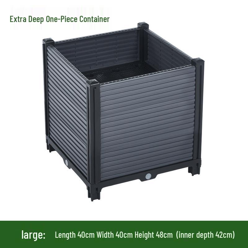 Extra-Large Plastic Balcony & Rooftop Planting Box for Vegetables & Flowers