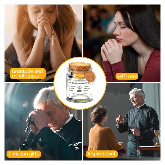 Bible Verse Jar Read Me When Bible Verses Jar Daily Prayer Hope Jar with 90 Verses Christian Gifts for Women Men
