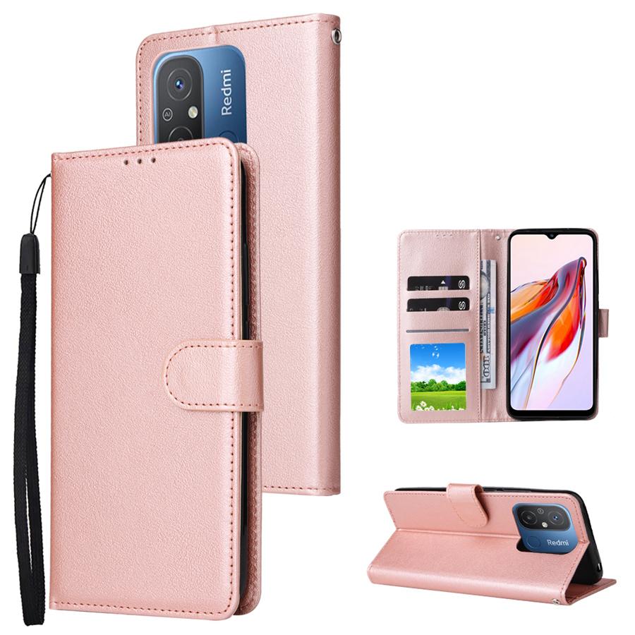 Кошелек Слот для карт Подставка Магнитная Защелка Кожаный Чехол Для Xiaomi Redmi 13C 12 12C 10 10C 9 9A 9C 9T Poco X6 C65 M6 Pro X5 M5s 13T