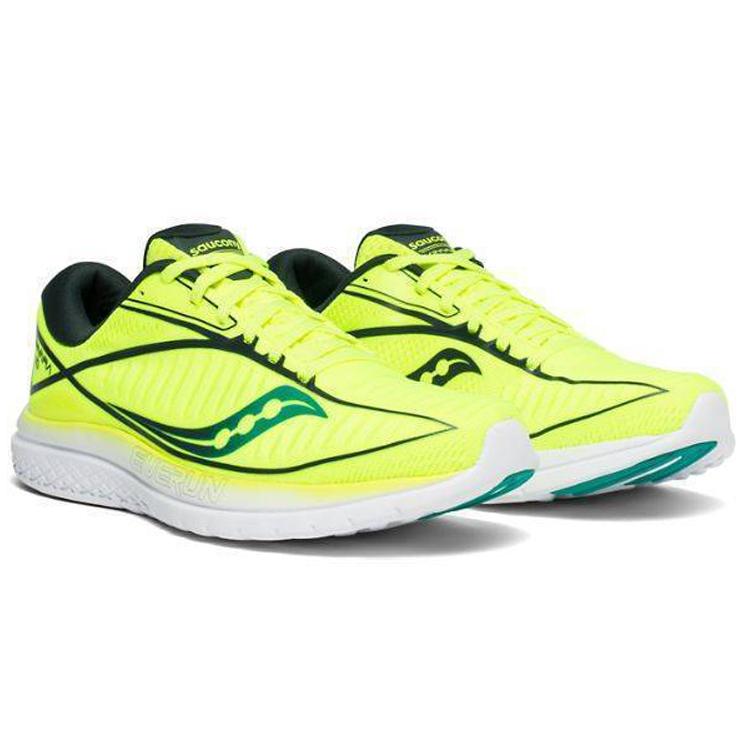 SAUCONY Kinvara Essence 10 Нескользящие Низкие Беговые Кроссовки Мужские Лимонно-Зеленые S20467-37
