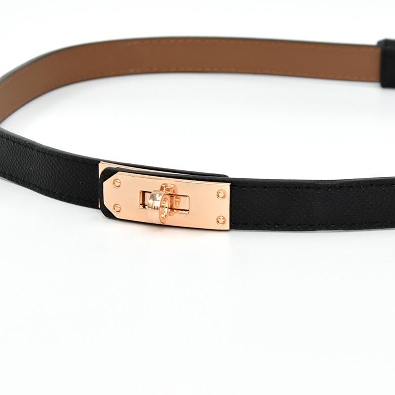 All-Match Retro Waist Decorations Women's Thin Belt Women's South Korea Fashion Girdle Thin Belt Women's with Dress Decoration