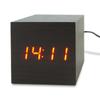 Wooden Cube Morning Alarm Clock Led Display