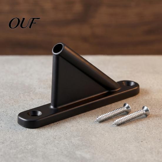Weatherproof Flag Holder Mini Stick with Screws, Wall Mount Pole Base Holder, Small Display Bracket for Classrooms Offices Shops Support Rack
