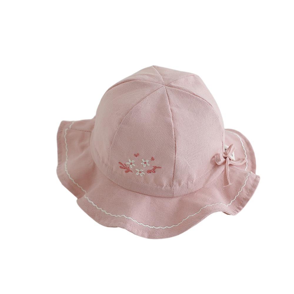 Pleated Infant Bucket Hat Love Heart Toddle Fisherman Hat Sweet Baby Sunhat  Baby