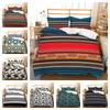 Комплект пододеяльника из трех предметов Простой полосатый этнический стиль Постельное белье