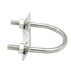 1Set With Baffle M8 Round Tube Clamp 304 Stainless Steel Round Bolt  for Round Tube