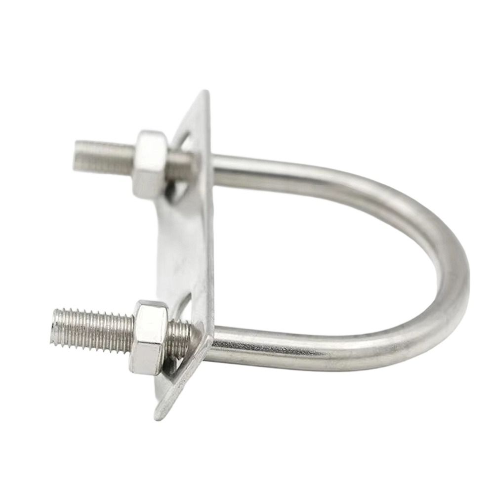 1Set With Baffle M8 Round Tube Clamp 304 Stainless Steel Round Bolt  for Round Tube