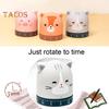 Cartoon Mechanical Timer Adorable Appearance Compact No Battery Required Easy Operation Manual Countdown Timer