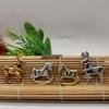 Electroplated Gold & Silver Reindeer/Rocking Horse Christmas Charms - 6/7.5/10CM