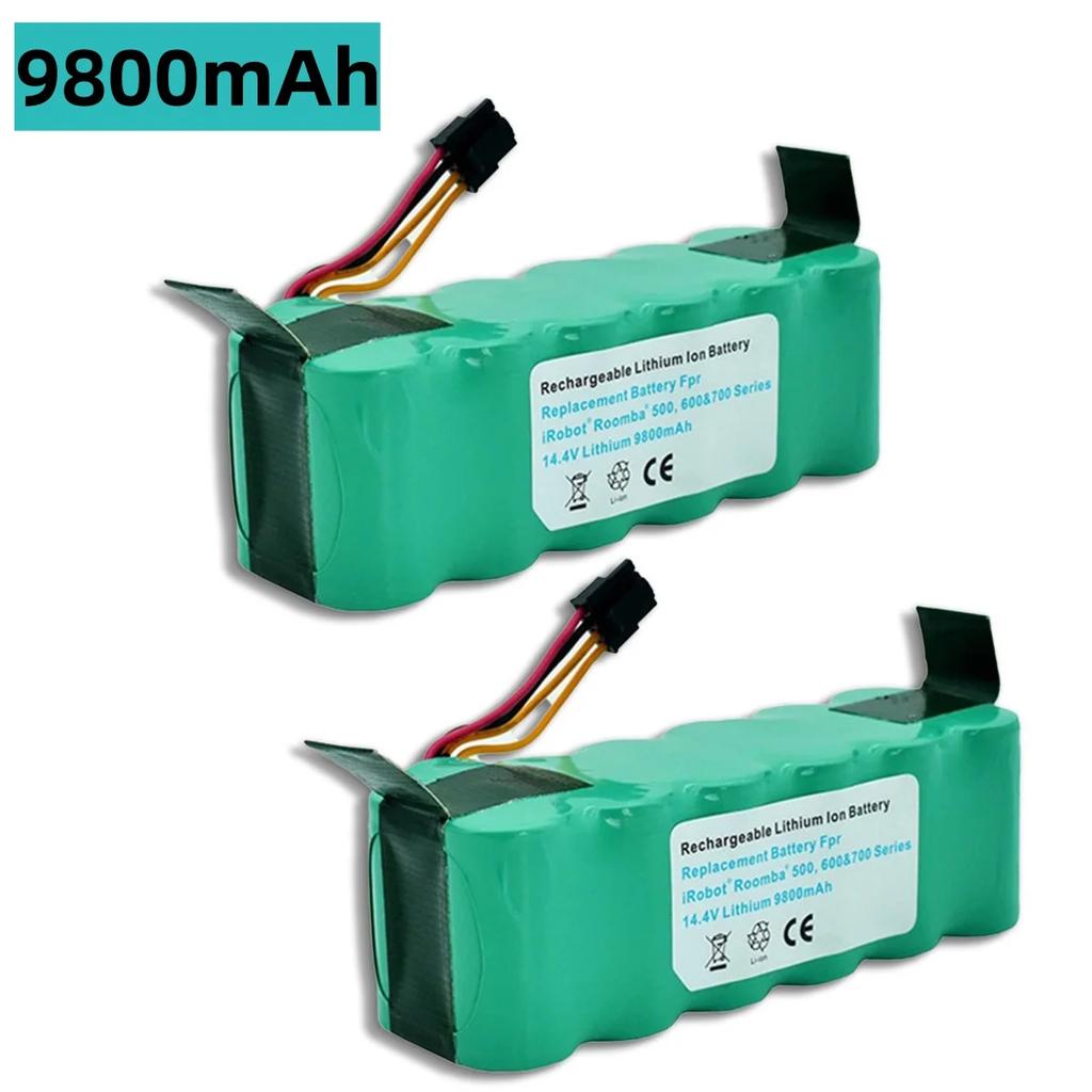 Vacuum Cleaner Batteries 14.4V 9800mAh Batteries Panda x500 Dibea x500 x580 x900 Haier T322 T321 T320 CR120 CR121 CR540 High Quality
