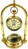 Clock Desk Vintage Table Top Antique Tabletop Brass Decorative Gift