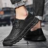 Handmade Genuine Leather Men's Casual Shoes Comfortable Moccasins Men Business Flats Shoes