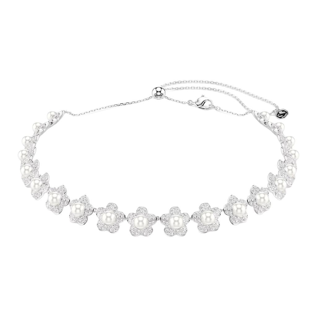 Swarovski Ariana Grande Exquisite Flower Design Crystal Necklace Unisex necklace Silver 5751250