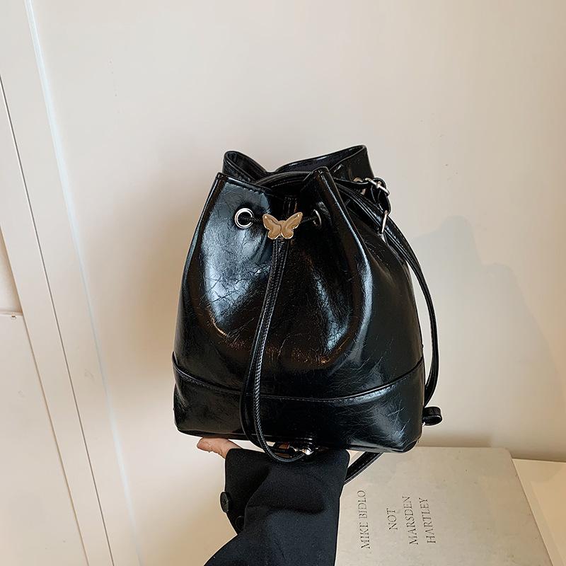 Высококачественная сумка-ведро, женская трендовая модная сумка, нишевый простой универсальный повседневный женский рюкзак