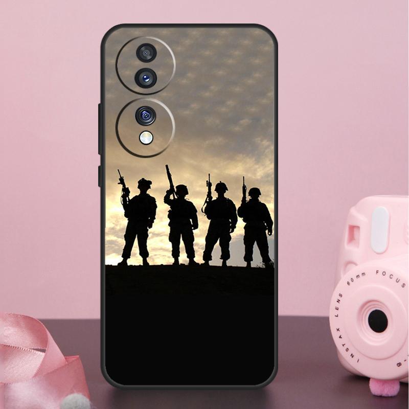Камуфляжный Военный Армейский Чехол Для Honor Magic 7 Pro 5 6 8 Pro X9a X9b X9c X9d X8a X8b X8c 50 70 90 200 400 Lite Обложка