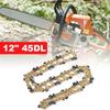 1/2/3/4pcs 12 /11.5in Gold Chainsaw 45Links 3/8"LP Chainsaw Chain/Chainchain Saw Guide Replacement Chainsaw Parts Accessory
