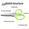 Comfortable Grip Herb Cutter Scissors with 5 Thickened Sharp Blades & Cleaning Comb Ergonomic Offset Handle Kitchen Gadget for Fresh Herbs