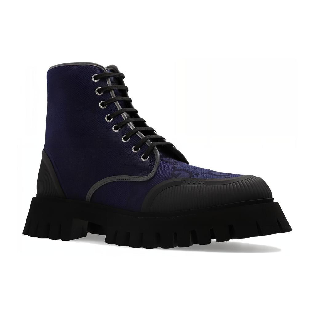 Gucci Ботинок на шнуровке 'Maxi Gg - Navy' 699970 UKOF0 4549