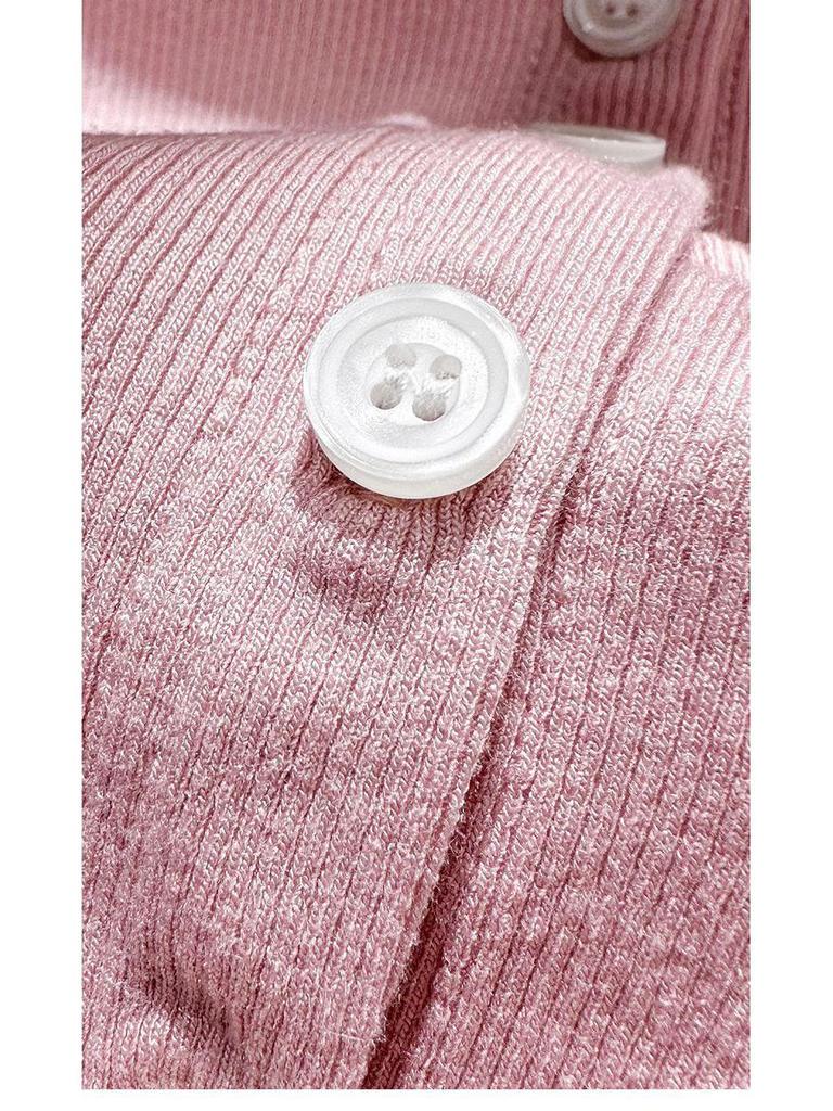 Women's Pink Modal Sleeveless Summer Cardigan - Ice Silk Knitted Shawl for Sun Protection and Air-Conditioned Rooms.