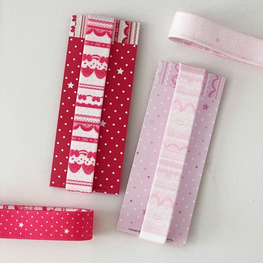 INS Double-sided Pattern Design Notebook Straps Adjustable Star Decor A7/M5 Binder Tie Band Notebook Tie Straps Students