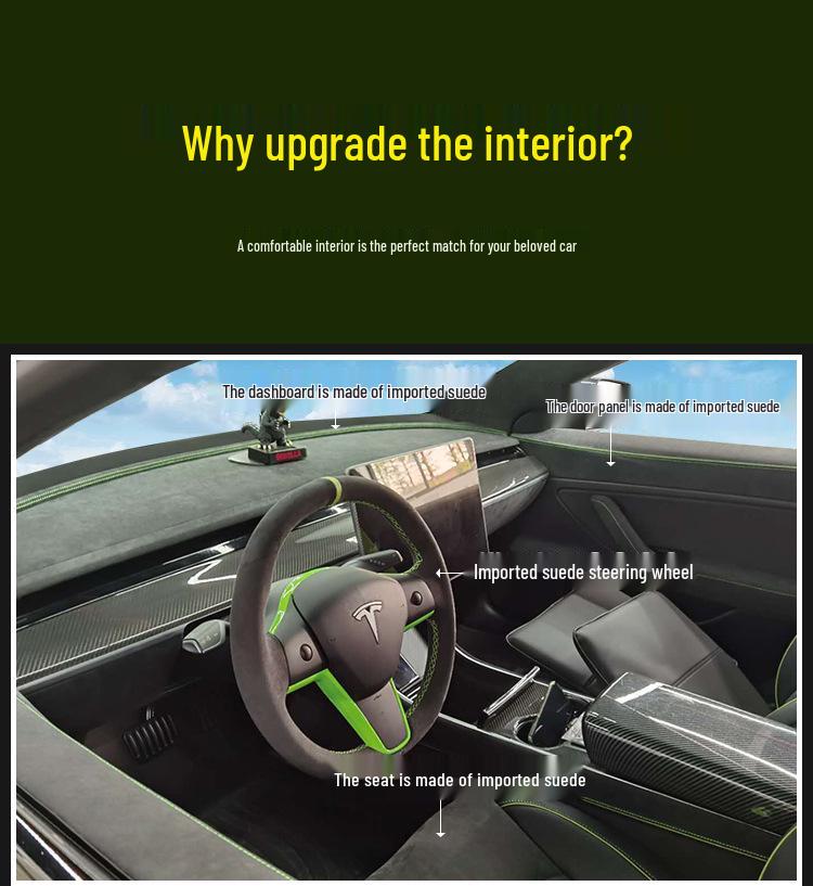 Розовая алькантара - обновление интерьера для Tesla: Персонализированный многоцветный дизайн