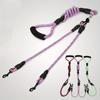 Pet Dual Head Dog Walking Rope with Wavy Pattern, One Drag Two Traction Rope, Anti Winding and Detachable