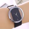 Hollow Design Simple Fashion Watch Ladies Quartz Casual Ladies Leather Watch