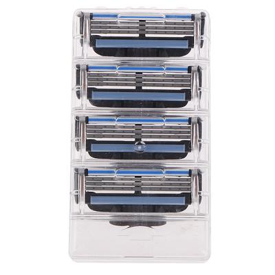 4 шт. Мужские бритвенные лезвия для Gillette Fusion 3-слойные сменные кассеты для бритвы
