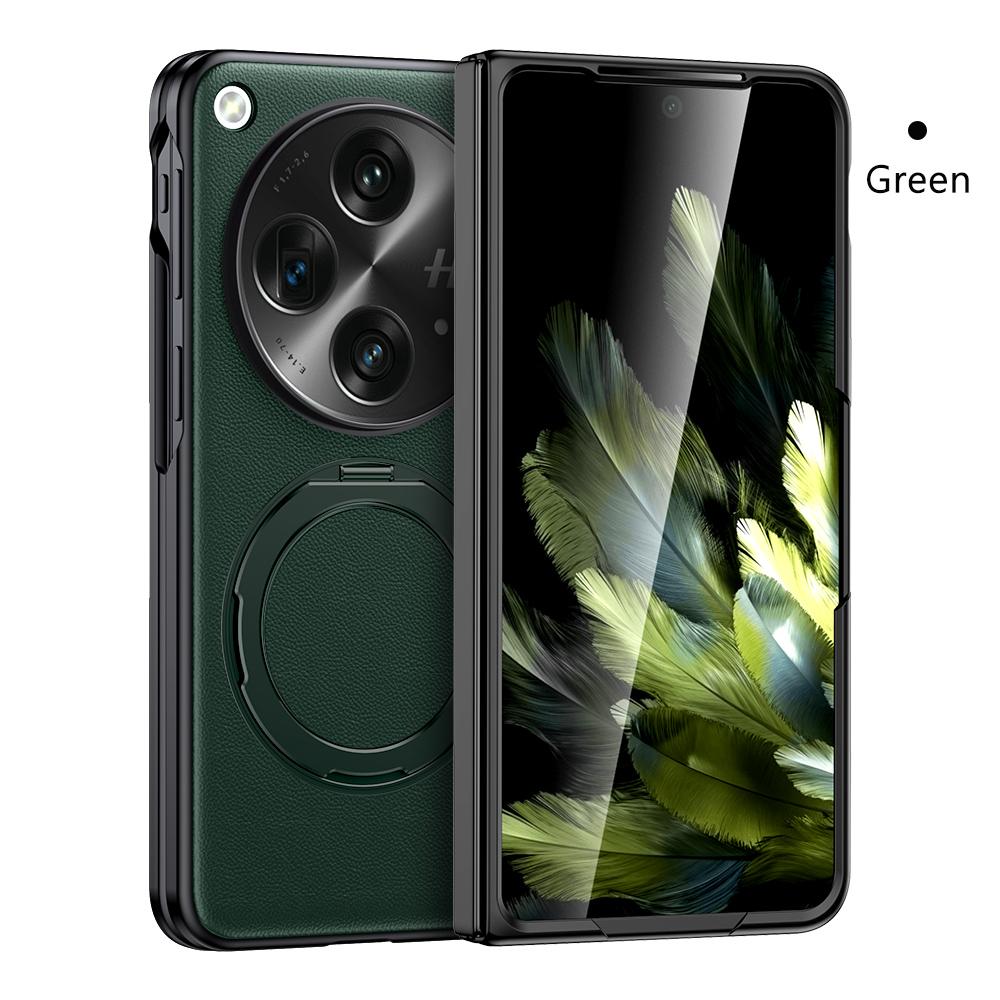 Чехол для телефона LANGSIDI из натуральной кожи для Oneplus, открывающийся на 360°, вращающийся, с магнитным держателем и кольцом-подставкой для OPPO Find N3