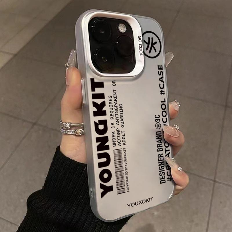 Phone Case For iPhone 16 15 14 Pro Max 13 12 Mini 11 Pro Max 7 8 Plus X XS SE2 English Sentence Graphic Printed Shockproof Cover
