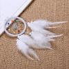 Handmade Dream Catcher Hanging With Rattan Bead Feathers Wall Car Decor Ornament KTY