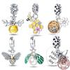 925 Strerling Silver Bee Series Charms Fit Original Pandora Bracelet Beads DIY Jewelry For Women New In Hot Sale