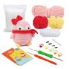 DIY hand-made crochet materials for potted animals, wool knitting balls, crochet ornaments