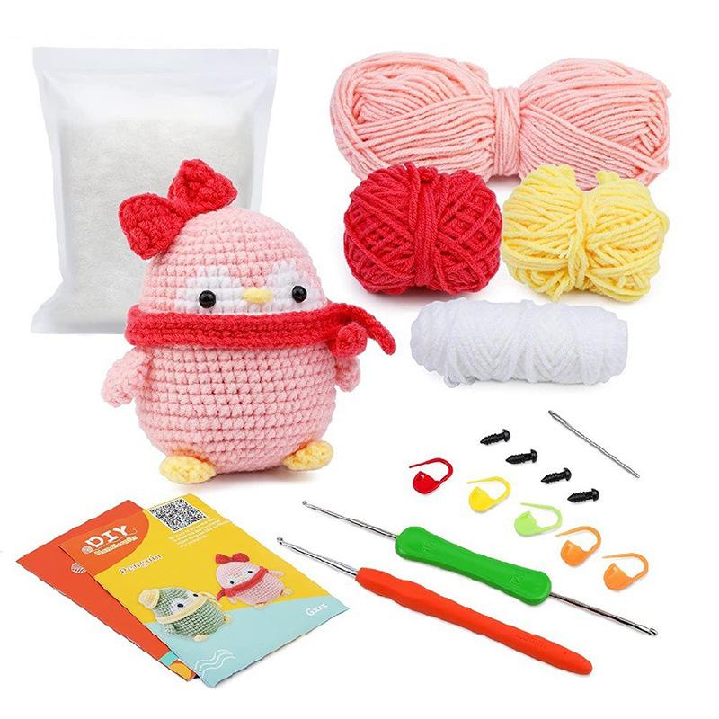 DIY hand-made crochet materials for potted animals, wool knitting balls, crochet ornaments