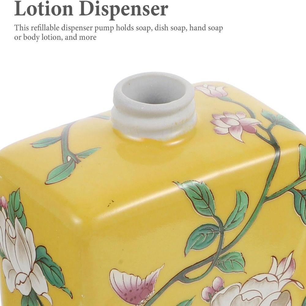 Refillable Hand Soap Dispenser Chinese Style Lotion Pump Bottles Shampoo Container  Home