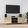342616 vidaXL TV Stand Sonoma Oak 120x40.5x35 Cm Engineered Wood