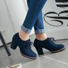 Fashion New Design Big Size 33-43 High Heels Shoes Lady Pumps Cross-tied Women Classic Office Lady Pumps Woman Shoes Retro Shoes Women