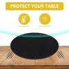No-brand silicone heat-resistant pot mat black material dishwasher safe heat insulation function kitchen non-slip pad ideal placing cooking utensils