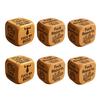 Bold And Funny Work Dice Wooden Office Stress Relief Dice Six Savage Sayings Cheeky Desk Accessory Gag Gifts for Coworkers