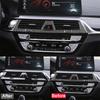 Для BMW G30 5 серии 2018-центральное управление автомобилем, вентиляционное отверстие, декоративная крышка, накладка, наклейка из углеродного волокна, интерьер