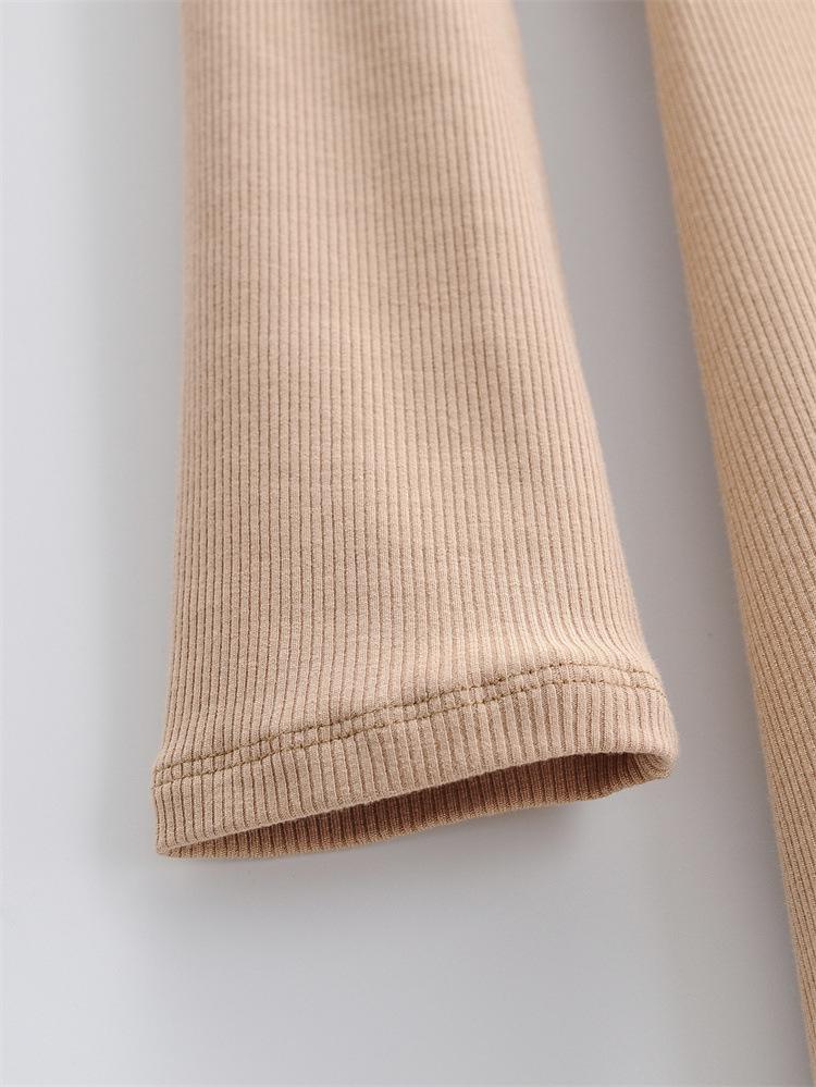 YPFF New Autumn Women's Slim Fit High Slit Long Sleeve Dress - Elegant, Sexy Solid Color Skirt