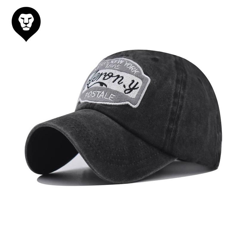 Washed Cotton New 1865 Embroidered Baseball Cap Personalized New York Cap Outdoor Sun Hat