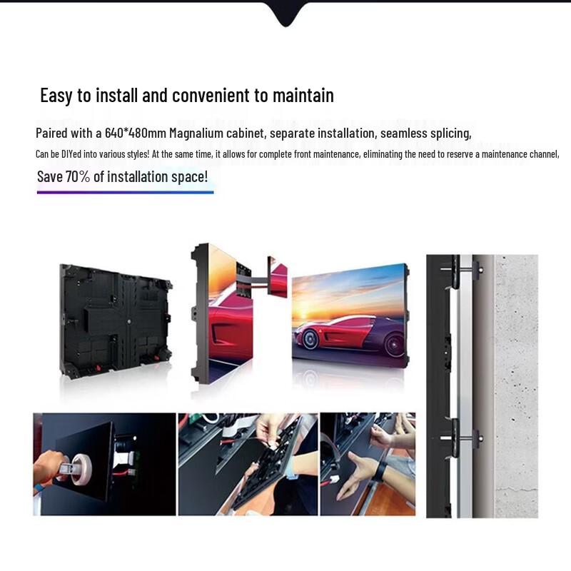 QianGLI Q4 Pro Indoor Full-Color LED Display Module CN plug (adapter included)