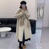 Женское двустороннее шерстяное пальто с капюшоном в корейском стиле - Осенне-зимняя повседневная мода для колледжа